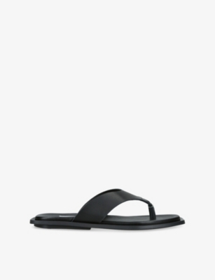 STEVE MADDEN: Splash Leather Flip Flops