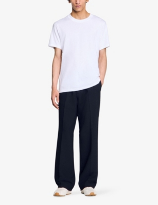 SANDRO: Logo-embellished short-sleeve cotton T-shirt