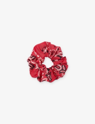 Sandro Womens Rouges Bandana Print Scrunch In Rouges
