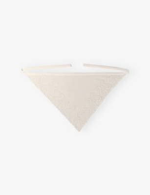 MAJE: Triangle Cotton Scarf