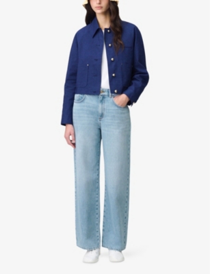 CLAUDIE PIERLOT: Straight-Leg Mid-Rise Denim Jeans