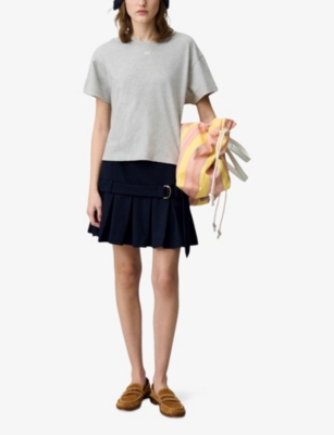 Claudie Pierlot Cp T-shirt In Noir / Gris