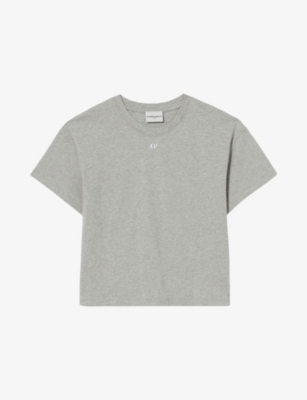 Claudie Pierlot Cp T-shirt In Noir / Gris