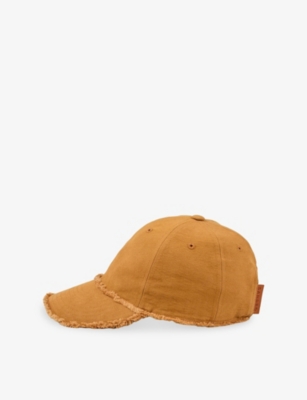 SANDRO: Frayed-Edge Cotton Cap