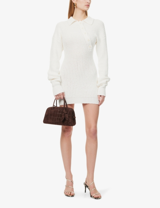 Elan Long-Sleeve Knitted Mini Dress