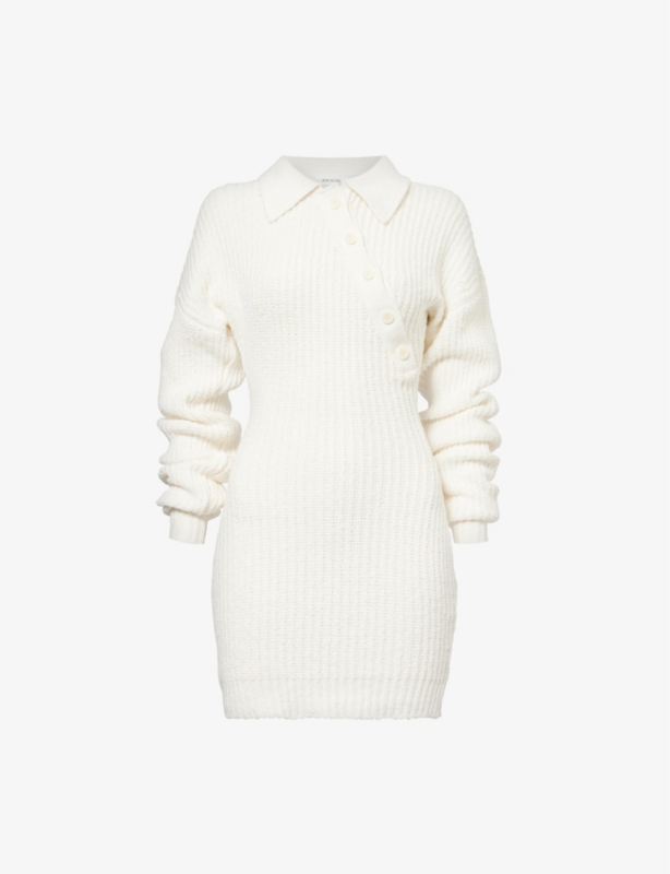 Elan Long-Sleeve Knitted Mini Dress