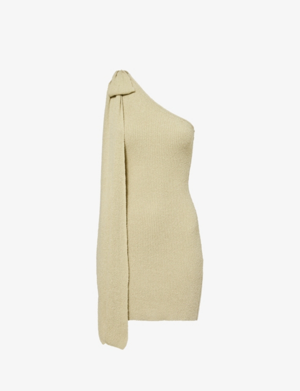 Esti One-Shoulder Knitted Mini Dress