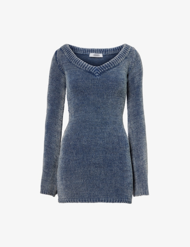 Orion Long-Sleeve Knitted Mini Dress