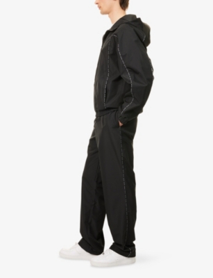 DAILY PAPER: Amadi Logo-Stripe Woven Track Jogging Bottoms