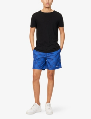 DAILY PAPER: Dotted Logo-Embroidered Swim Shorts