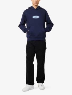 DAILY PAPER: Brand-Print Kangaroo-Pocket Cotton-Jersey Hoody
