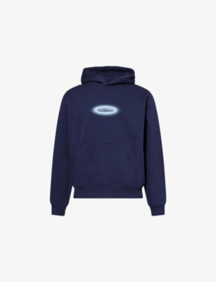 DAILY PAPER: Brand-Print Kangaroo-Pocket Cotton-Jersey Hoody
