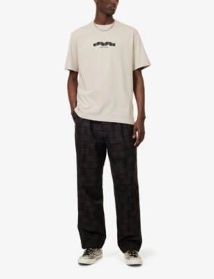 DAILY PAPER: Crewneck Brand-Print Cotton-Jersey T-Shirt