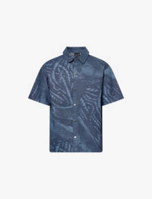 DAILY PAPER: Braids Short-Sleeve Denim Shirt