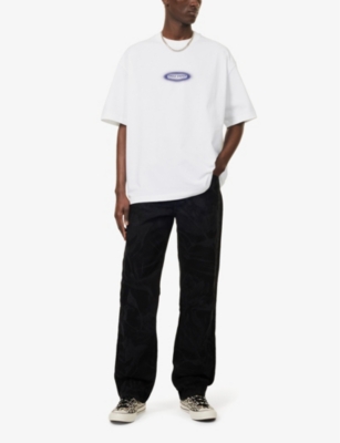 DAILY PAPER: Crewneck Brand-Print Cotton-Jersey T-Shirt