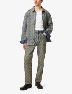 DAILY PAPER: Shield Laser Straight-Leg Regular-Fit Jeans