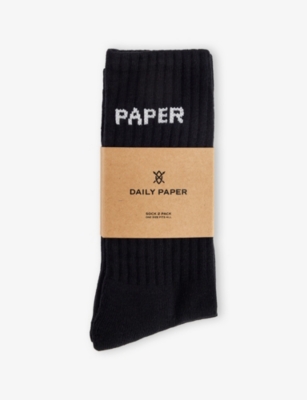 DAILY PAPER: E-Type Pack of Two Cotton-Blend Socks