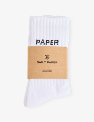 DAILY PAPER: E-Type Pack of Two Cotton-Blend Socks