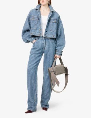 DAILY PAPER: Textured Tapered-Leg Denim Jeans