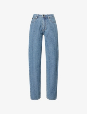 DAILY PAPER: Textured Tapered-Leg Denim Jeans