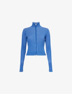 DAILY PAPER: Logo-Patch Long-Sleeve Stretch-Knit Cardigan
