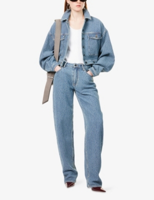 DAILY PAPER: Relaxed-Fit Cropped Denim Jacket