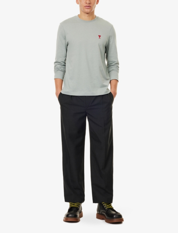 De Coeur long-sleeve cotton T-shirt