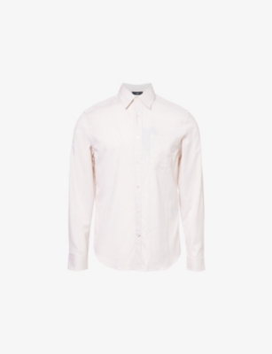 Mens Dunhill Patch-Pocket Regular-Fit Cotton Shirt