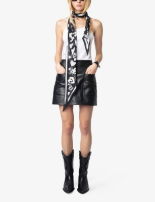 Zadig & Voltaire Jaime Mini Skirt In Black