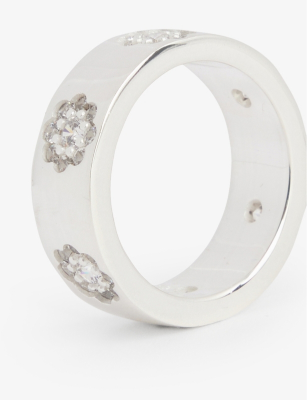 Daisy 925 Sterling Silver and Cubic Zirconia Ring