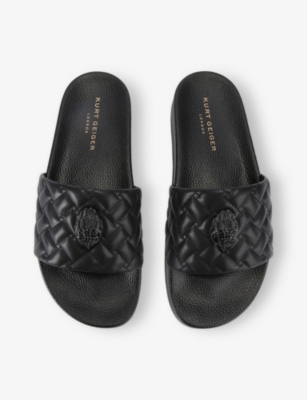 Kurt Geiger Quilted Meena Eagle Slides