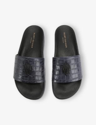 Kurt Geiger Mens  London Eagle Leather Slides
