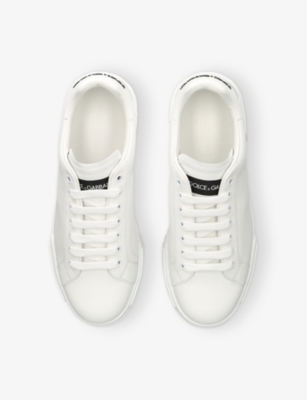 DOLCE & GABBANA MENS DOLCE & GABBANA PORTOFINO LOW-TOP LEATHER TRAINERS