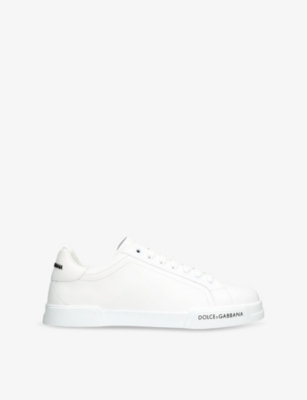 DOLCE & GABBANA MENS DOLCE & GABBANA PORTOFINO LOW-TOP LEATHER TRAINERS