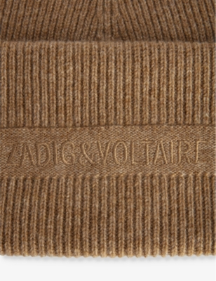 Zadig & Voltaire Cashmere Beanie Hat In Cognac