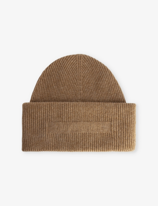 Ben Brand-Embroidered Cashmere Beanie