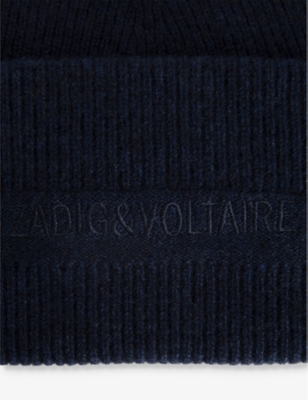 Zadig & Voltaire Cashmere Beanie Hat In Encre
