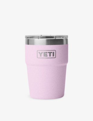 Yeti Cherry Blossom Rambler 16oz Stackable Stainless-steel Tumbler 473ml In Pink