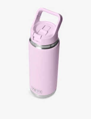 Yeti Cherry Blossom Rambler 26oz Stainless-steel Straw Cup 769ml In Pink