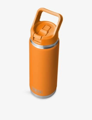 Yeti King Crab Orange Rambler 26oz Stainless-steel Straw Cup 769ml In Orange