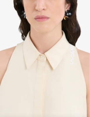 Marni Womens Coal Flower Pop Black-enamel And Brass Earrings In Coal