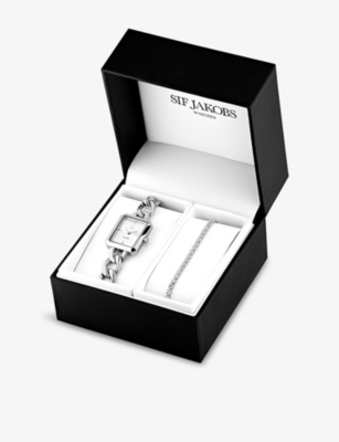 SIF JAKOBS: Gisella Stainless-Steel and 925 Sterling-Silver Watch