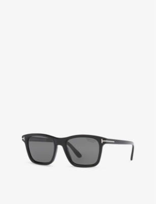 Tom Ford Womens Black Ft1179 Barron Square-frame Acetate Sunglasses In Black