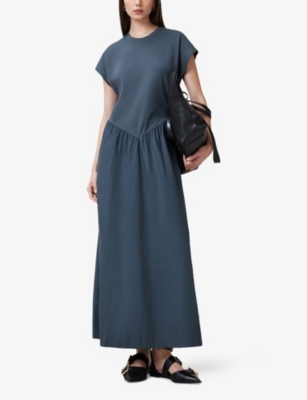ALLSAINTS: Frankie Short-Sleeve Cotton Maxi Dress
