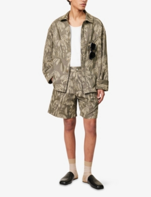 JACQUEMUS: Printed Relaxed-Fit Cotton-Poplin Shorts