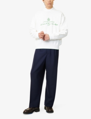 JACQUEMUS: The Venice Logo-Embroidery Cotton-Blend Knitted Jumper