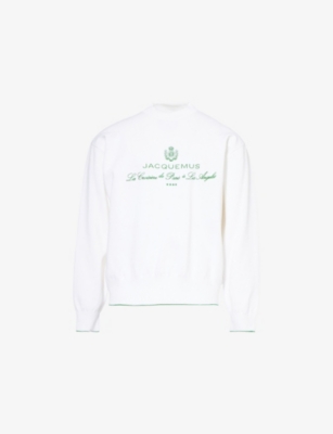 JACQUEMUS: The Venice Logo-Embroidery Cotton-Blend Knitted Jumper