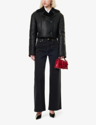JACQUEMUS: The Marino Shearling-Lined Leather Jacket