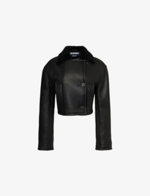 JACQUEMUS: The Marino Shearling-Lined Leather Jacket