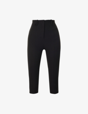 JACQUEMUS: Capri Twill Crop-Straight-Leg High-Rise Stretch-Woven Trousers
